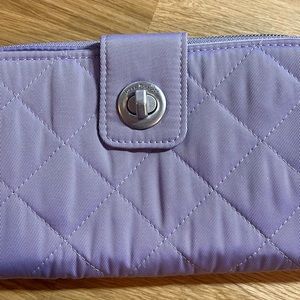 Vera Bradley Turnlock wallet in Lavendar Sky